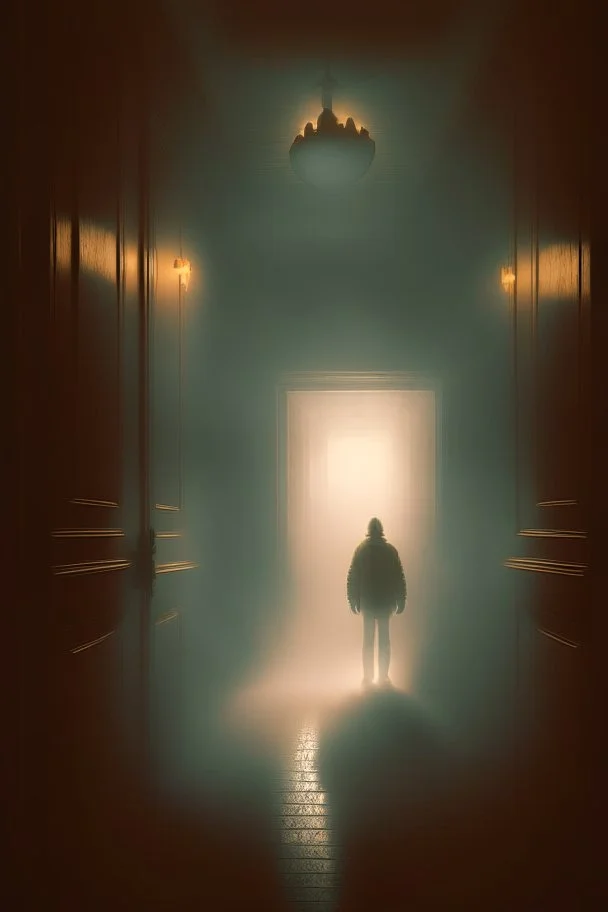 jack in "shining", trending art, 8k, depth of field, volumetric fog