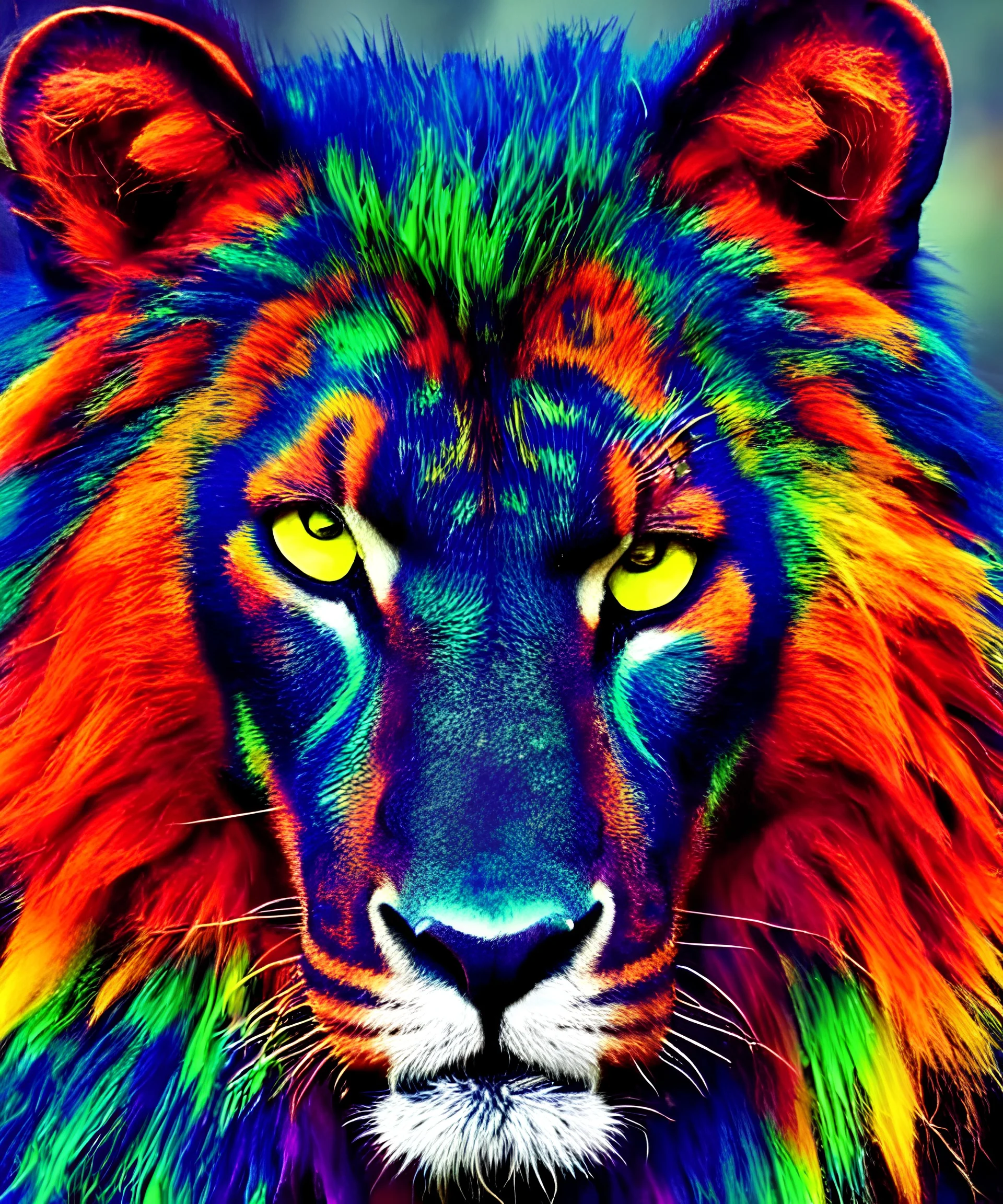 A portrait of a powerful creature, fantasy, deep colours,