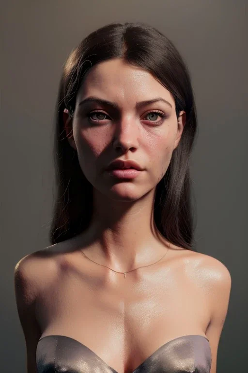 Realistic image, waist up portrait, sexy woman. muppet head replace woman head, concept art, smooth, unreal engine 5, god lights, ray tracing, RTX, lumen lighting, ultra detail, volumetric lighting, 3d, finely drawn, high definition, 4k.