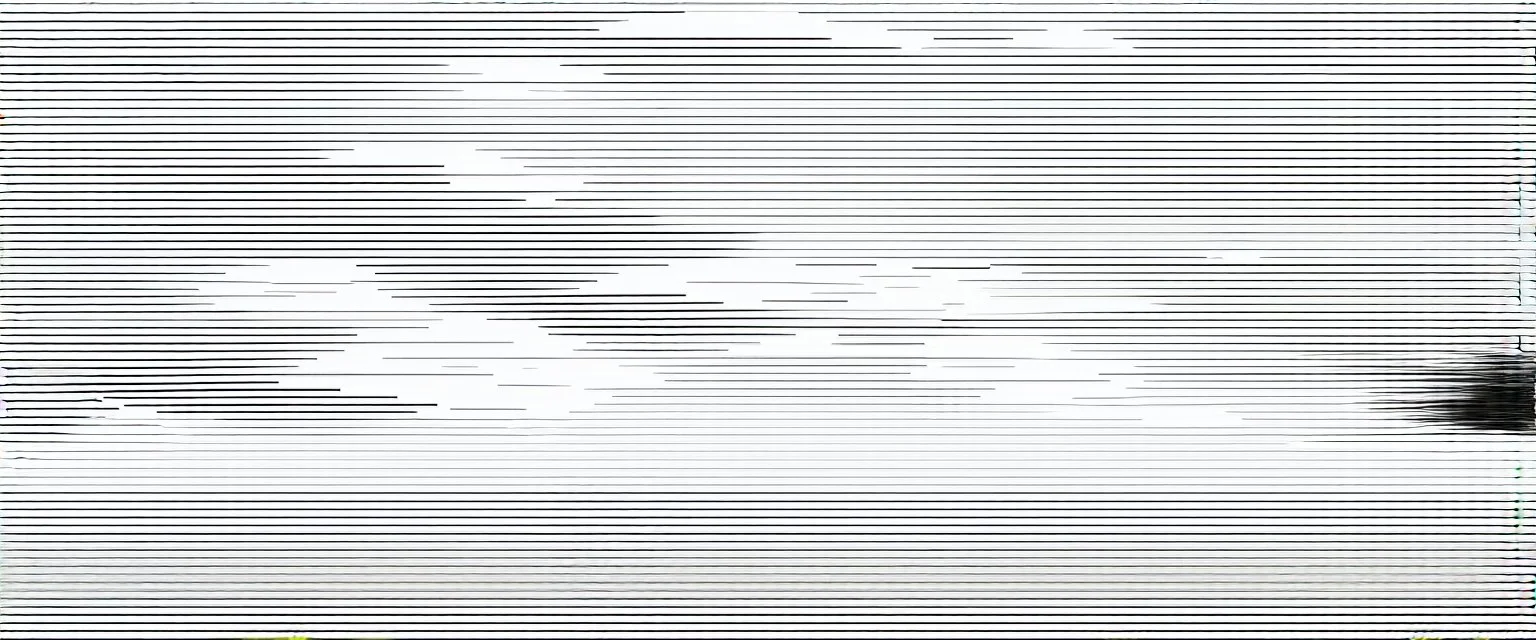 a series evenly spaced curved horizontal lines with paths inspired by clouds, black lines on white, vector lines