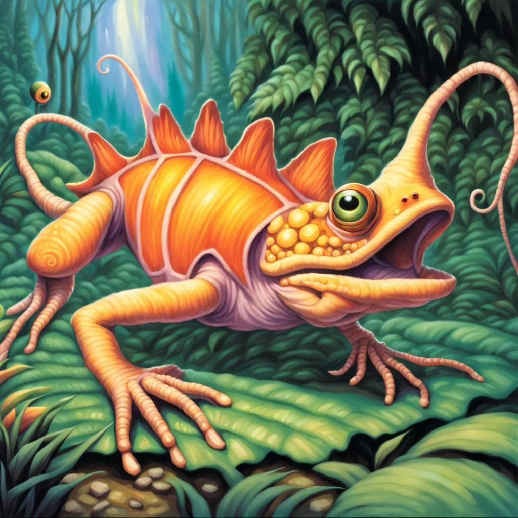 fantasy 90's tcg art of a creature made of music