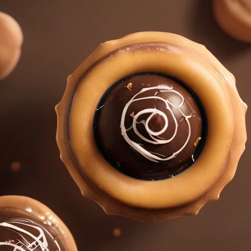 the world's most decadent dessert, house shape, caramel, chocolate, unreal engine