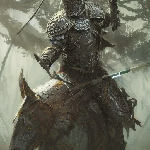 Insanely detailed photograph of an “portrait of an D&D Echo Knight wearing a ivy colored medium armor”, intricate calvary hat, stern clear face and hyperdetailed painting by Ismail Inceoglu Huang Guangjian and Dan Witz CGSociety ZBrush Central fantasy art album cover art,8K, hdr, epic, mysterious, ominous, hands focused on a glowing D20, jewelry, motivated