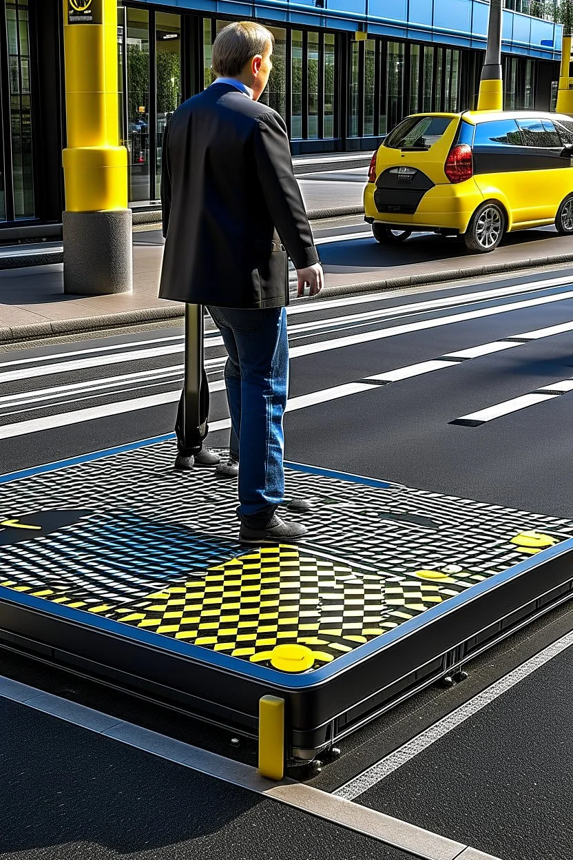 a pedestrian crossing suitable for wheelchairs