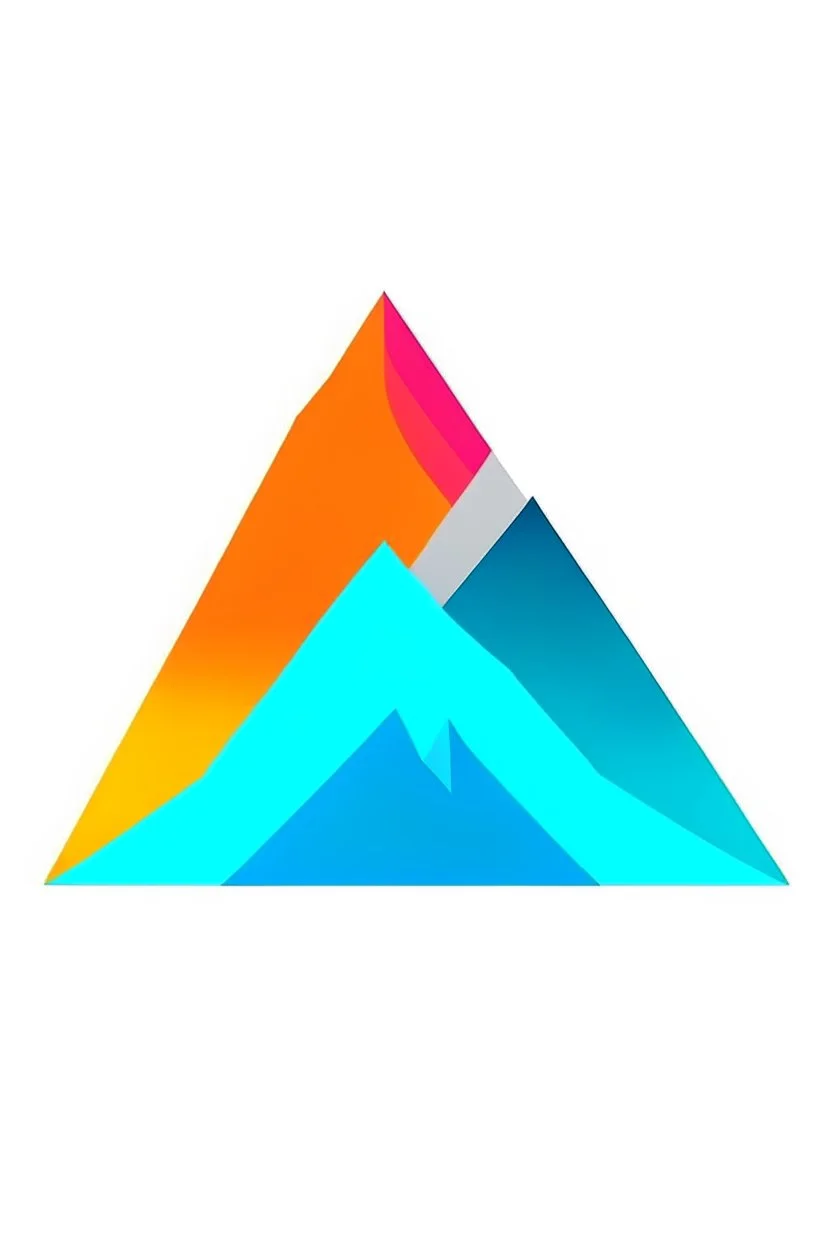 The logo indicates learning difficulties for children and combines it with mountains in a simple way and attractive colors