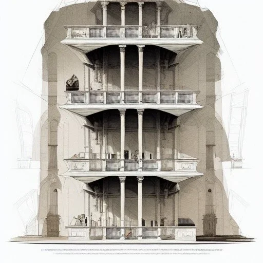  building cross section, interior croquis, Vignola classicism architecture,building cross section +Book illustration by Gediminas Pranckevičius, Jean Baptiste Monge, Brian Kesinger, Anton fadeev, strong lines, high contrast vibrant colors, highly detailed, 16k resolution, trending on behance