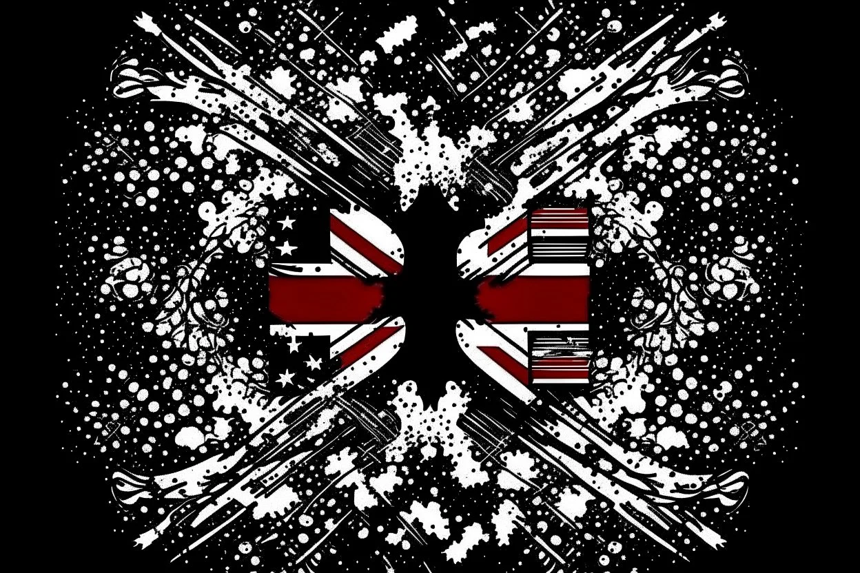 lonmdon england flag proud english icons design style of pollock