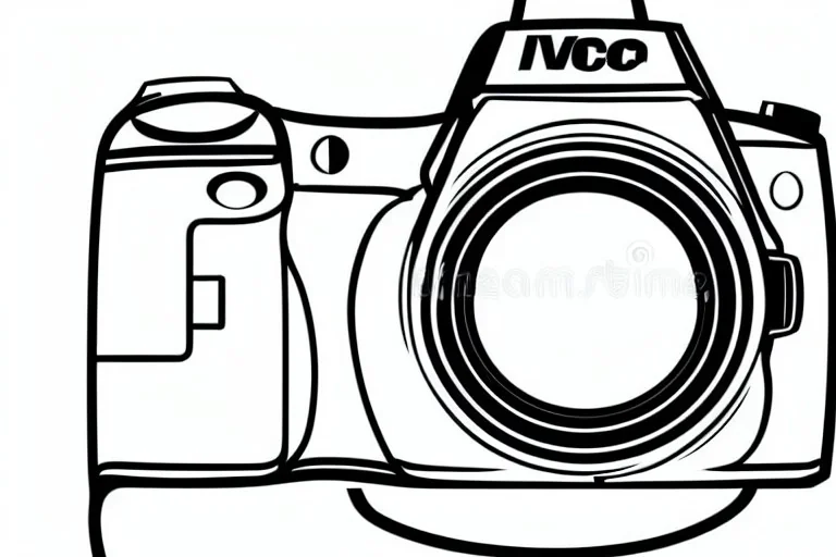 Vector DSLR Camera Photography Vector Vector Illustration