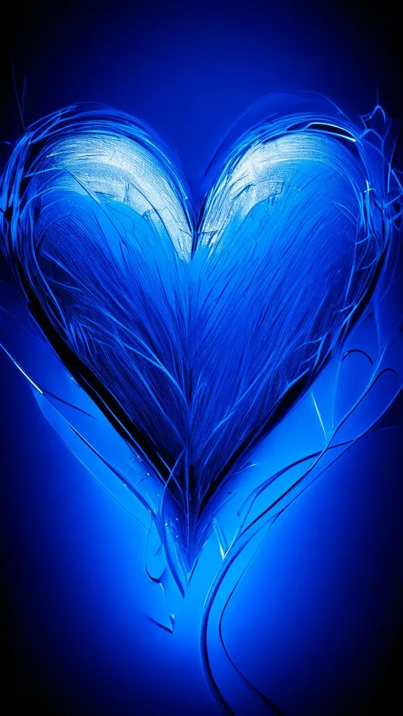 blue heart background