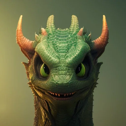 green dragon, dragon portrait, portrair, dragon head, dragon face, big eyes, smile, dragon with fathers, happy, 8k resolution, high-quality, fine-detail, fantasy, incredibly detailed, ultra high resolution, 8k, complex 3d render, cinema 4d