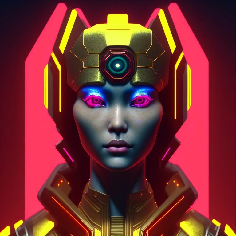 Medium Close Up Portrait, Front image. cyberpunk Asian woman, pink short hair. rabbit mask, latex suit. Red, black, gold, color. Punk style. Gradient background, highly detailed, concept art, smooth, unreal engine 5, god rays, ray tracing, RTX, lumen lighting, ultra detail, volumetric lighting, 3d, finely drawn, high definition, high resolution.