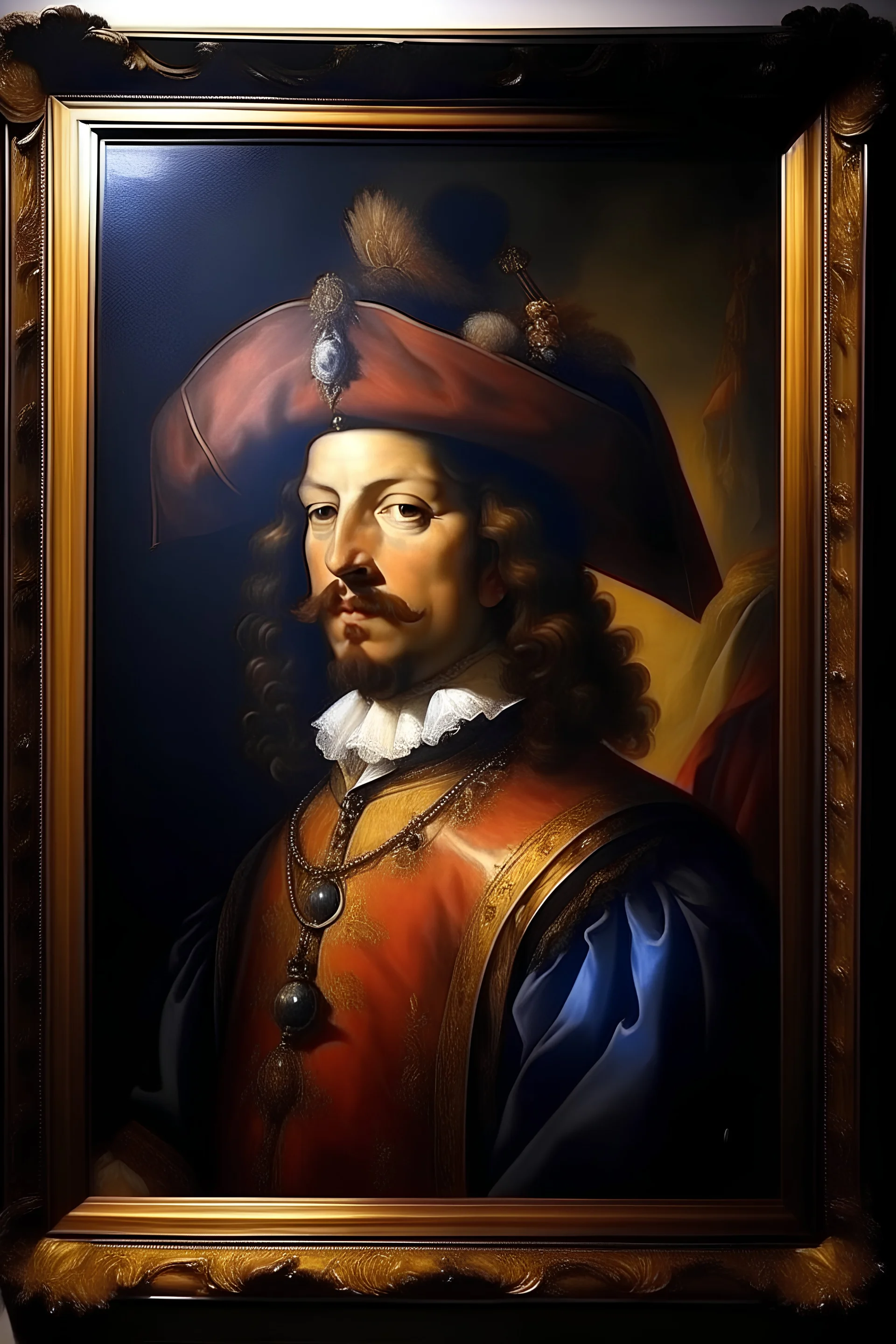 crie uma pintura de 1500 de um principe revoltado