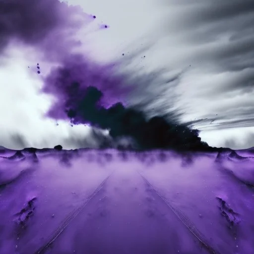 a texture of a grey sky violently exploding and vomiting dirty grey hues of blue, purple, and black that partially muddy the sky, making it ugly, surreal, dreamlike