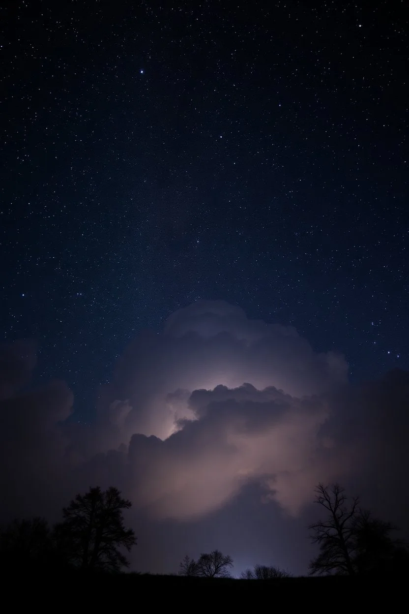 An ancient mesothelioma night with a mysterious cloud