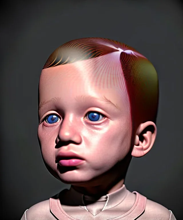 Pablo picasso toddler, full body, dramatic lighting, hyper realistic