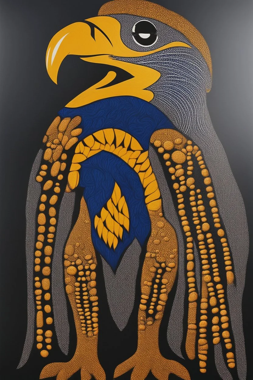 west coast eagles aboriginal painting guernsey