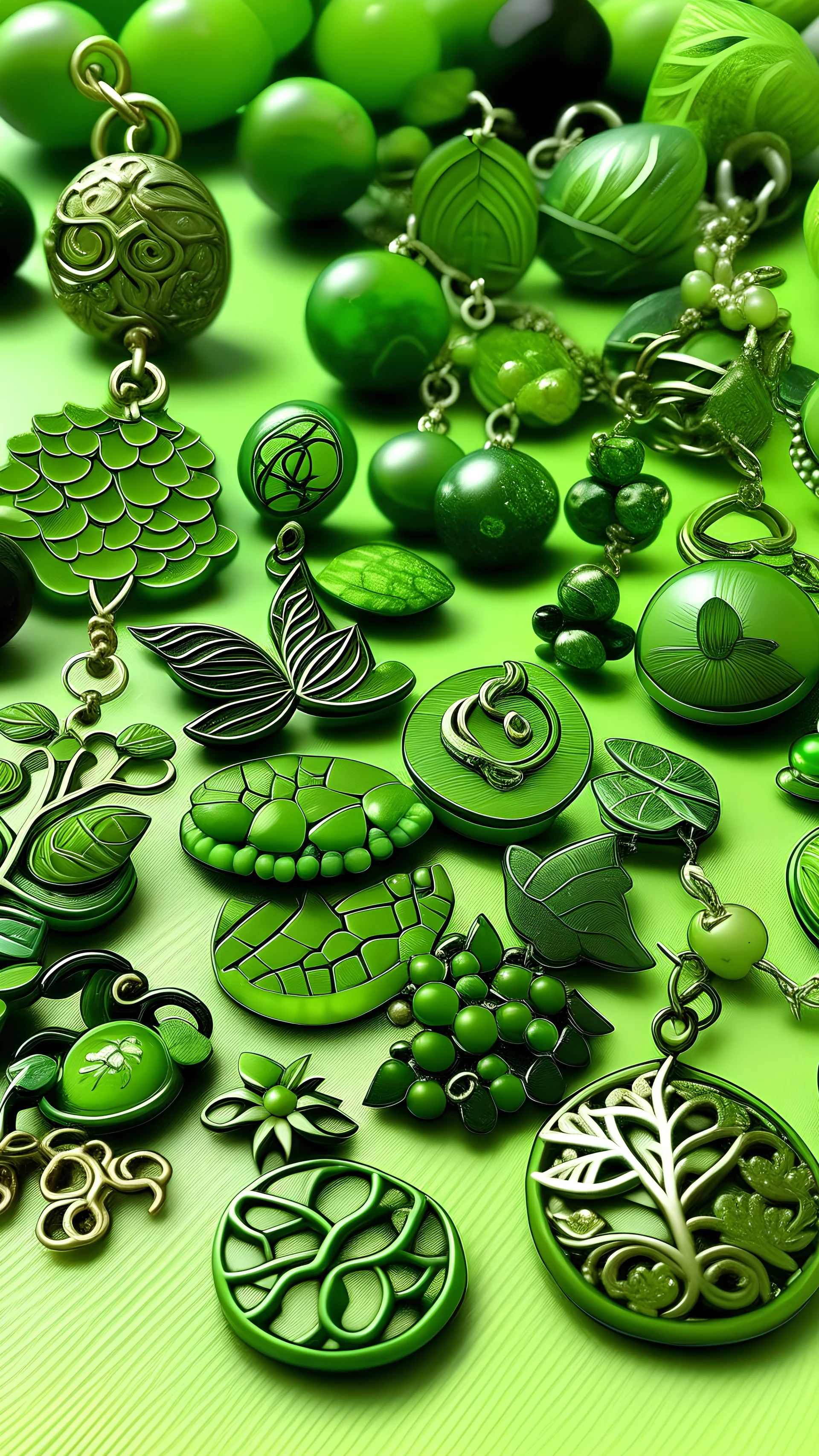 Green Nature Charms