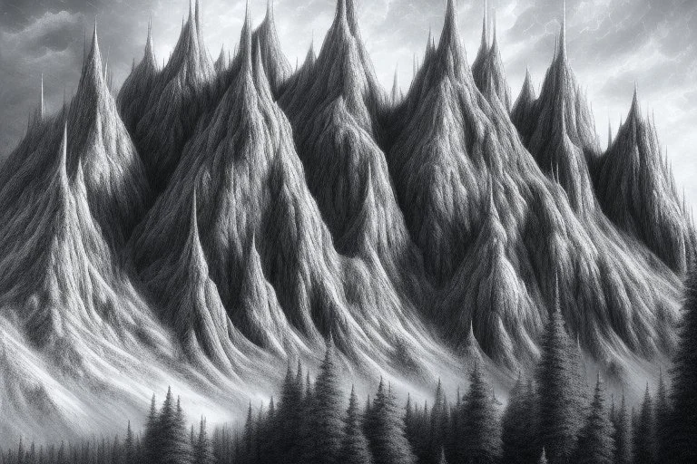 charcoal mountain