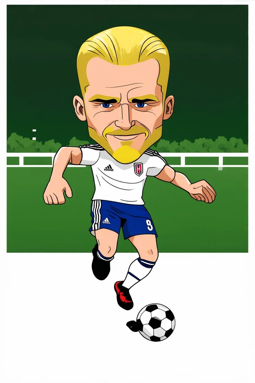 Erling Haaland norwegian footballer cartoon 2d