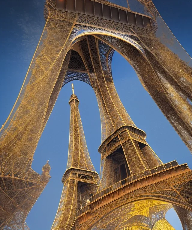 A big mosque next to Eiffel tower