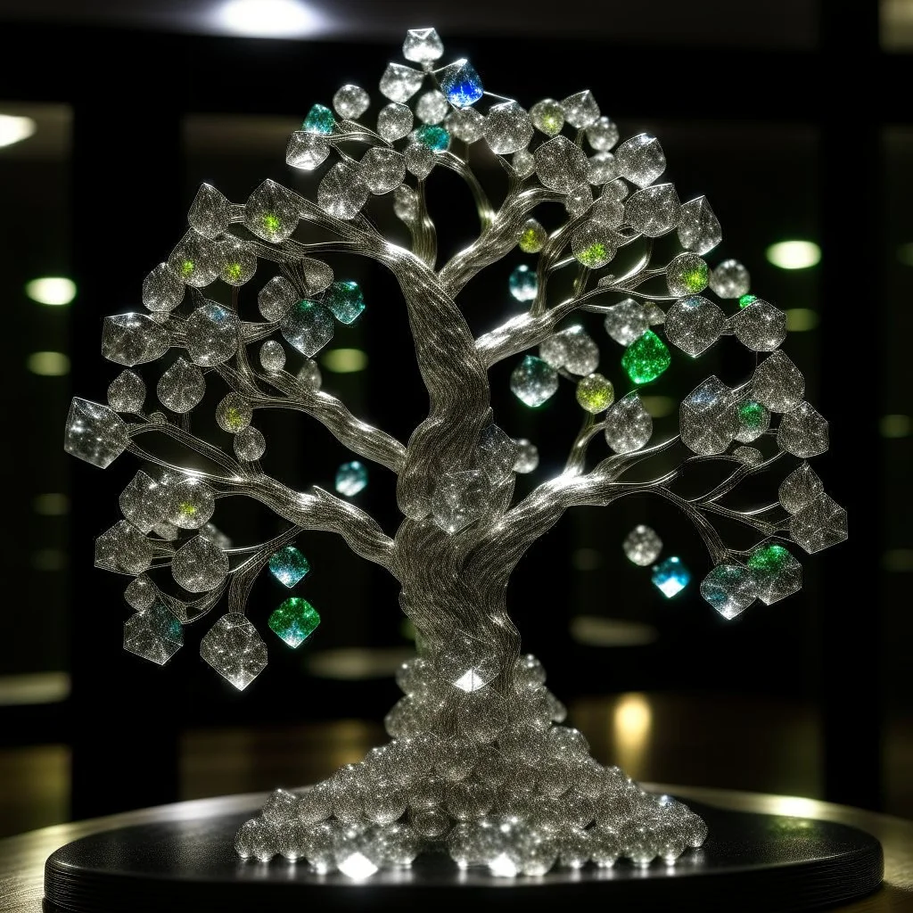 A tree of diamond gems