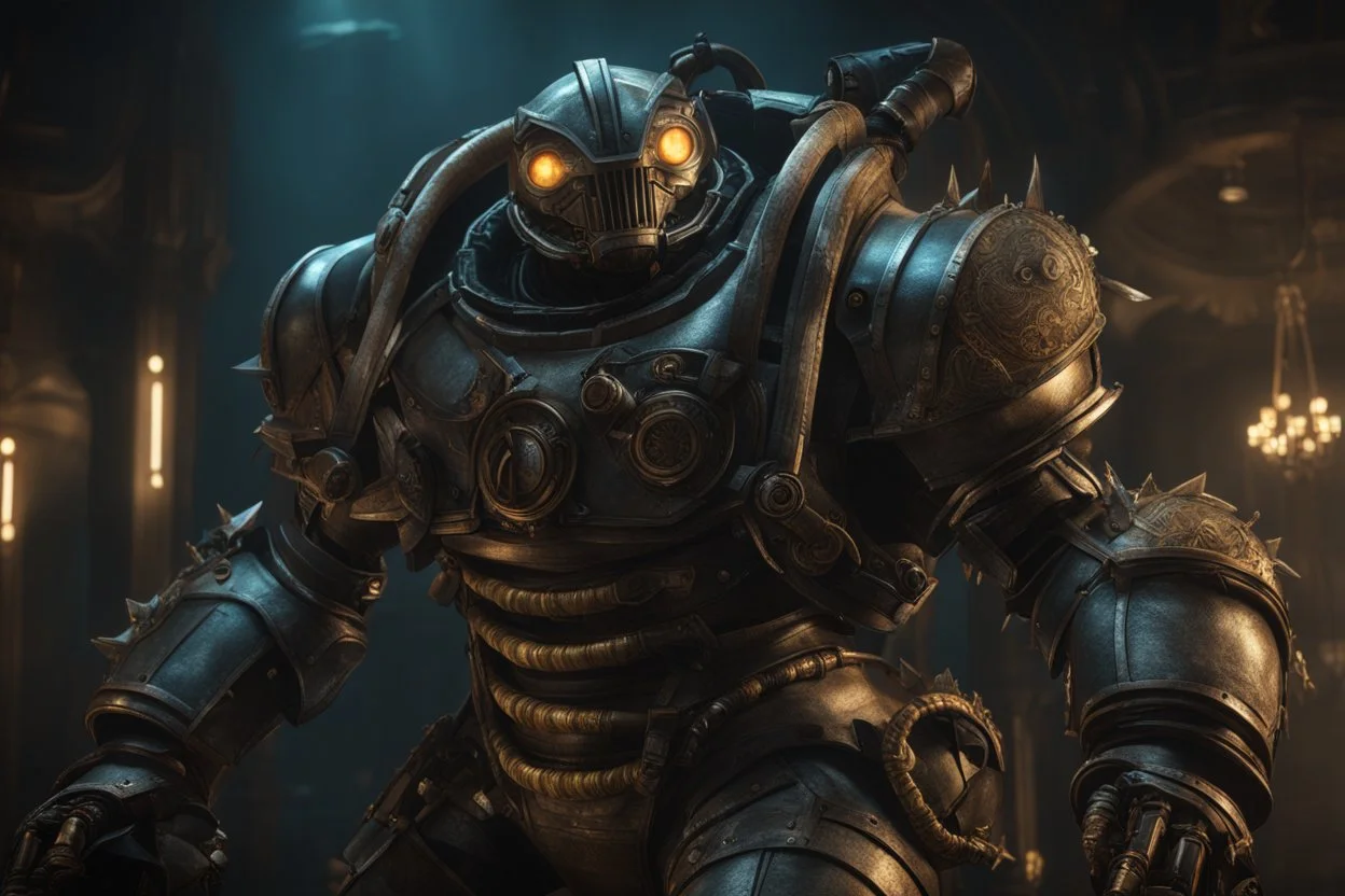 Big Daddy in bioshock model with 8k solo leveling shadow artstyle, venom them, Underwater, full body, intricate details, highly detailed, high details, detailed portrait, masterpiece,ultra detailed, ultra quality