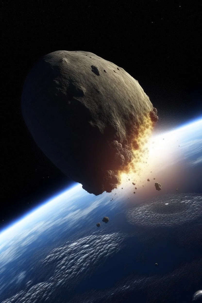 earth hit be large meteor