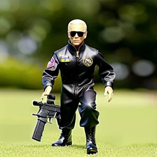 G.i. Joe Biden toy doll airforce flightsuit face (plastic hair) sunglasses with black boots full body in package with gun 2024