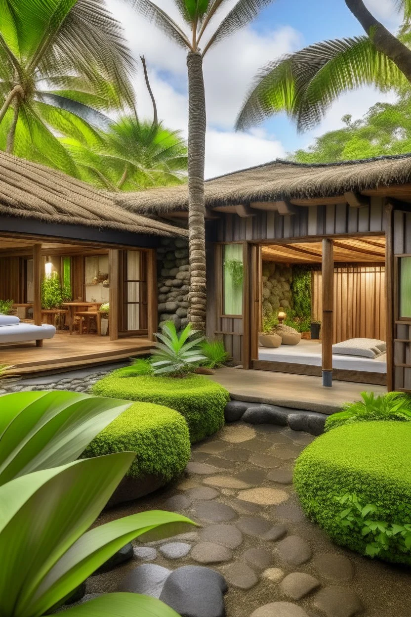 luxury eco resort hawaii outside view bungalow