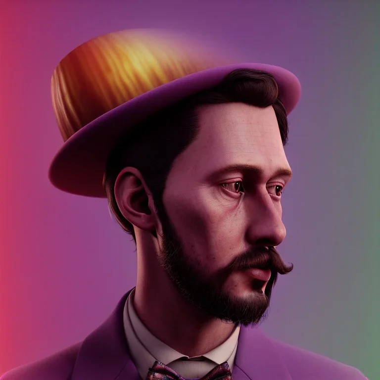 Portrait of a young aristocrat man with a magic mushroom on his head, psychedelic style, 8k, HD, cinematography, photorealistic, Cinematic, Color Grading, Ultra-Wide Angle, Depth of Field, hyper-detailed, beautifully color-coded, insane details, intricate details, beautifully color graded, Cinematic, Color Grading, Editorial Photography, Depth of Field, DOF, Tilt Blur, White Balance, 32k, Super-Resolution, Megapixel, ProPhoto RGB, VR, Halfrear Lighting, Backlight, Nat