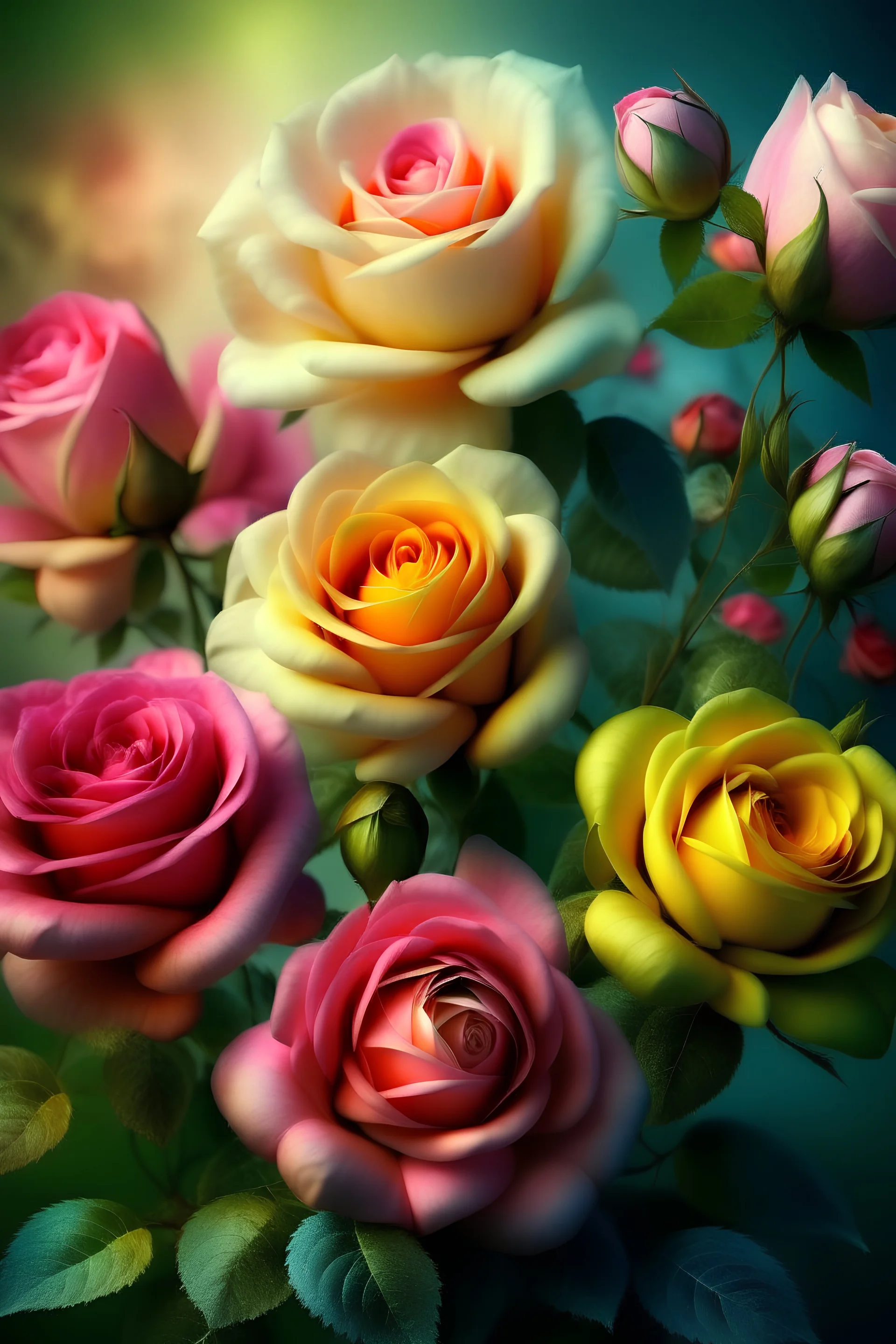 fantasy spring roses