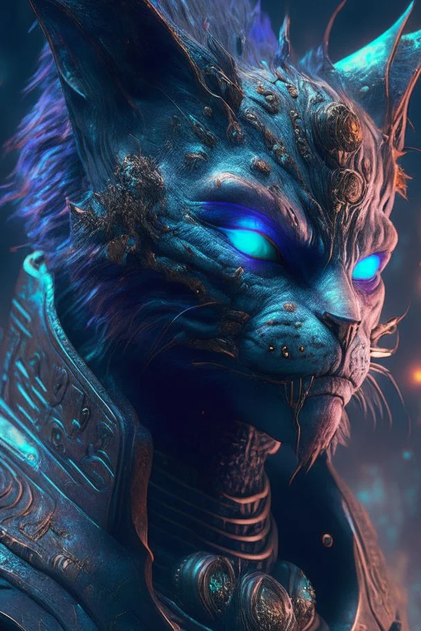 Cat man alien,FHD, detailed matte painting, deep color, fantastical, intricate detail, splash screen, complementary colors, fantasy concept art, 32k resolution trending on Artstation Unreal Engine 5