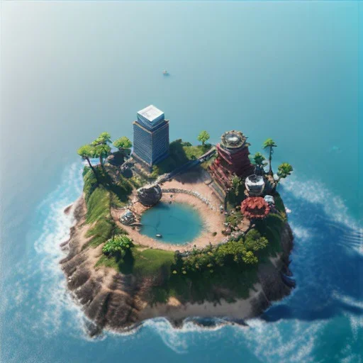 The Isometric Glass Tall Box Mini Model Little Real Island shape smooth Mixed Water Fall Under Ocean Sunshine Summer Background Blue Sea, The Last Of Us / Avatar, Octane Render / ZBrush, Cinematic, IMAX Film, Nikon D750, 16K, Autostereoscopy, Anthropomorphic, Golden Ratio, Geometry, Symmetric, Depth Of Field, Highly Detailed, Ultra Realistic, Beautiful Lighting, Halfrear Lighting, Soft Light, Candoluminescence, Cast Shadow, Reflective, Glow, Translucent, Normal Map, Carbonated --testp