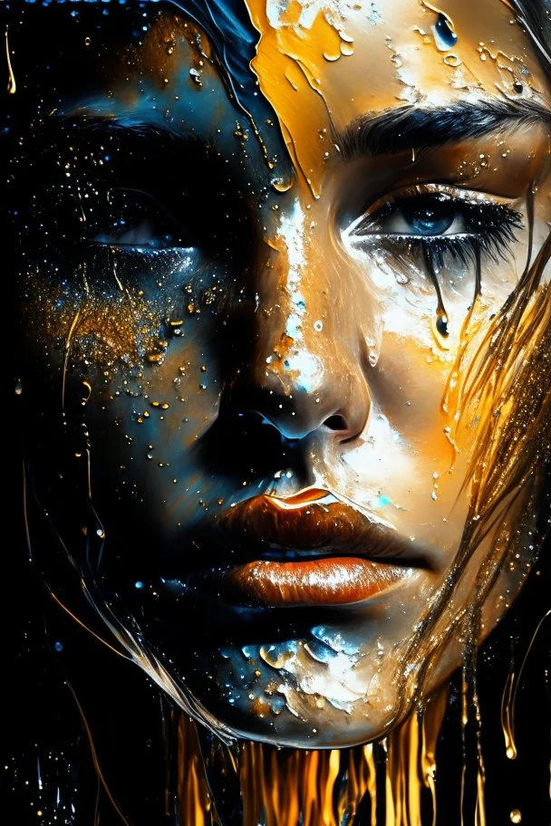 Finland. Ultra-detailed Artwork, Gorgeous face with detail, Water Splashes, Colored Splashes, Fire and Ice, Splashes, Black Ink, Melting Liquid, Dreamy, Radiant, Shimmer, Shadows, Oil On Canvas, Brush Strokes, Smooth, Ultra-high resolution, 8k, Unreal Engine 5, Ultra-sharp Focus, Complex Artistic Masterpiece, Golden Ratio, Highly detailed, Vivid, Cinematic rendering of characters, Ultra-high quality model