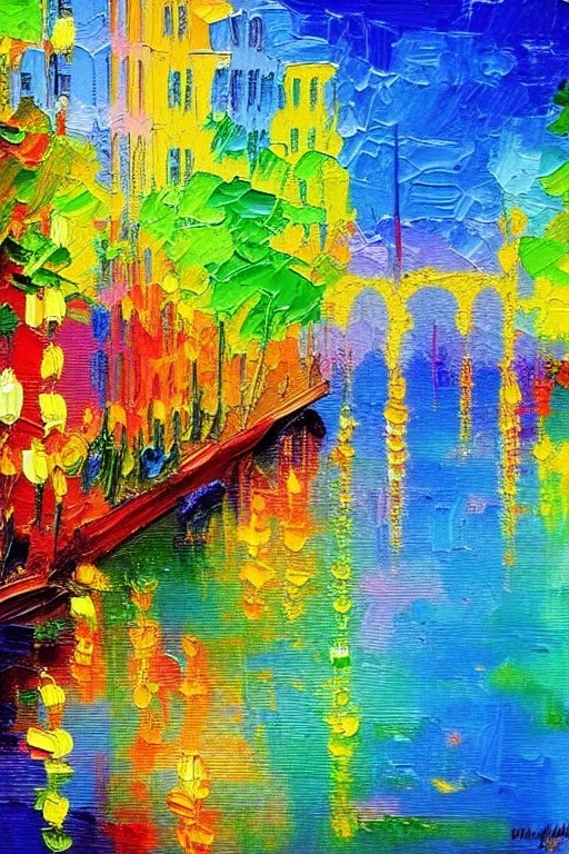 painting, impressionist, wanderlust, bright colors