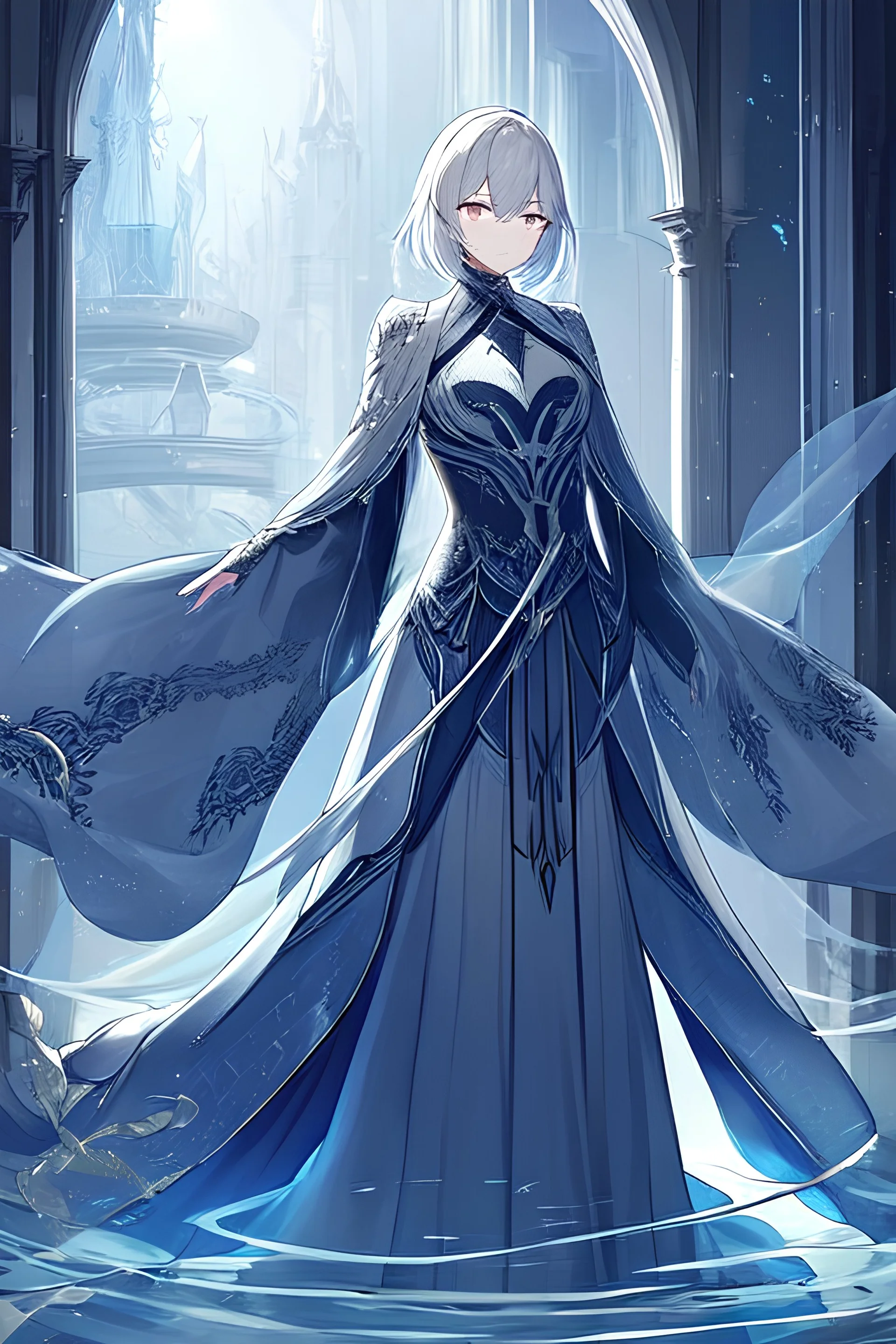 beautiful anime girl Very detailed evening dress. intricate, ele... -  Arthub.ai