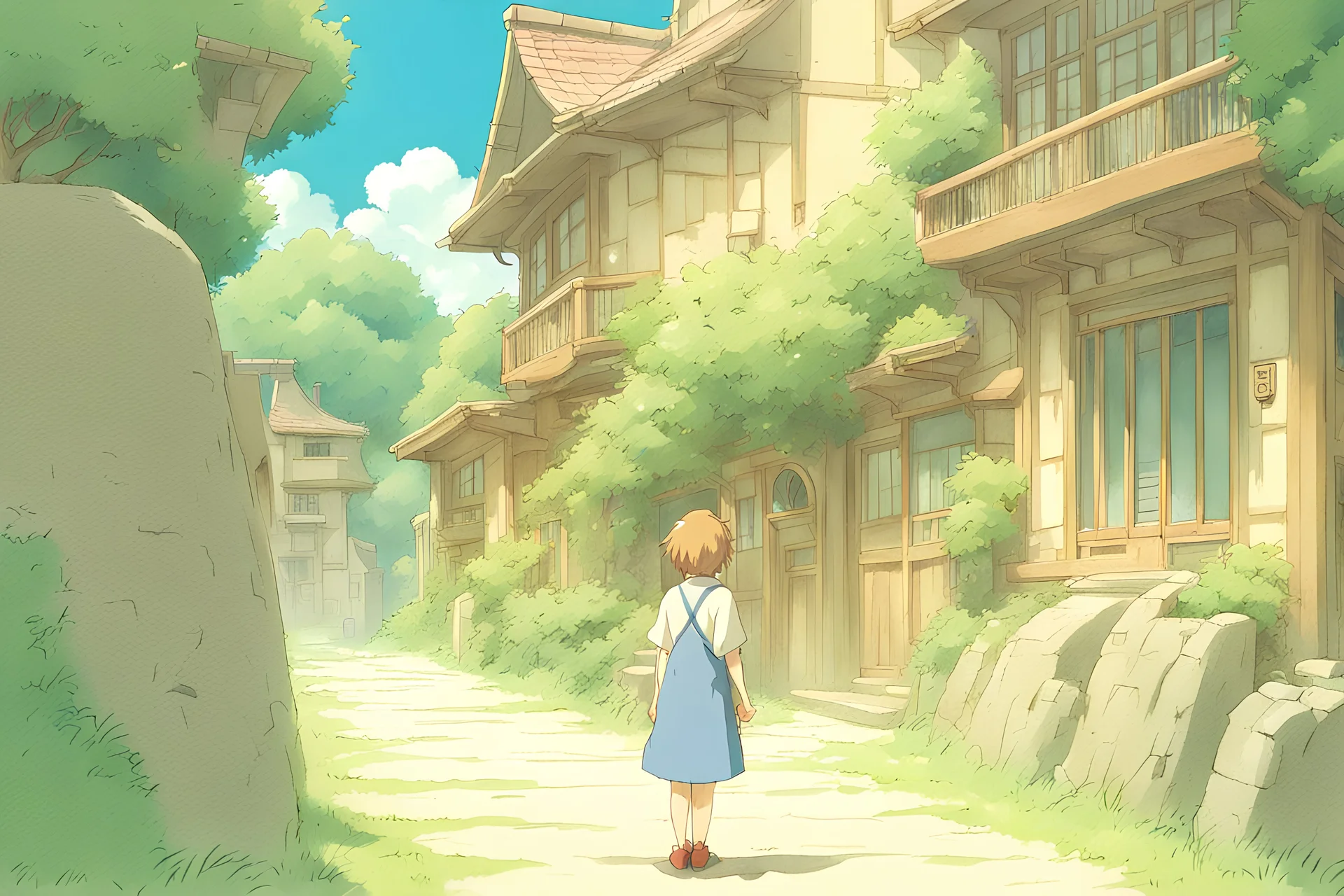 anime style, ghibli studio