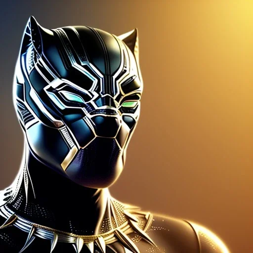 black panther, golden armor suit, full body close up, brad pitt head, soft light atmosphere, light effect，vaporwave colorful, concept art, smooth, extremely sharp detail, finely tuned detail, ultra high definition, 8 k, unreal engine 5, ultra sharp focus