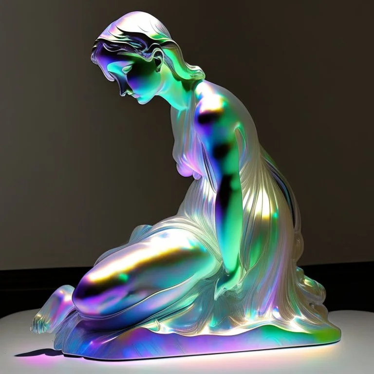 iridescent statue