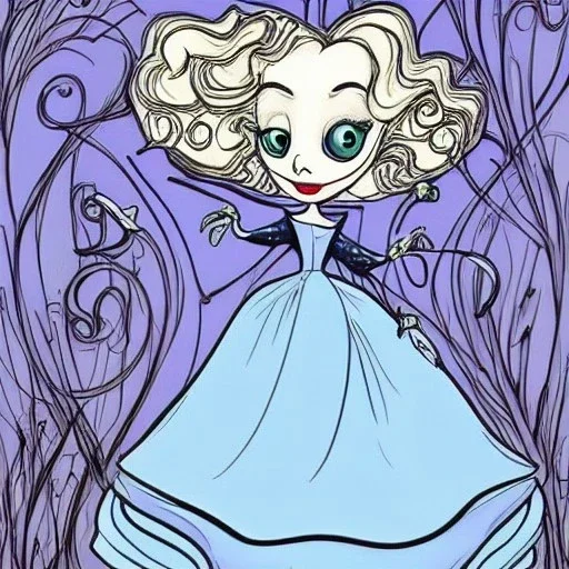 tim burton style cinderella