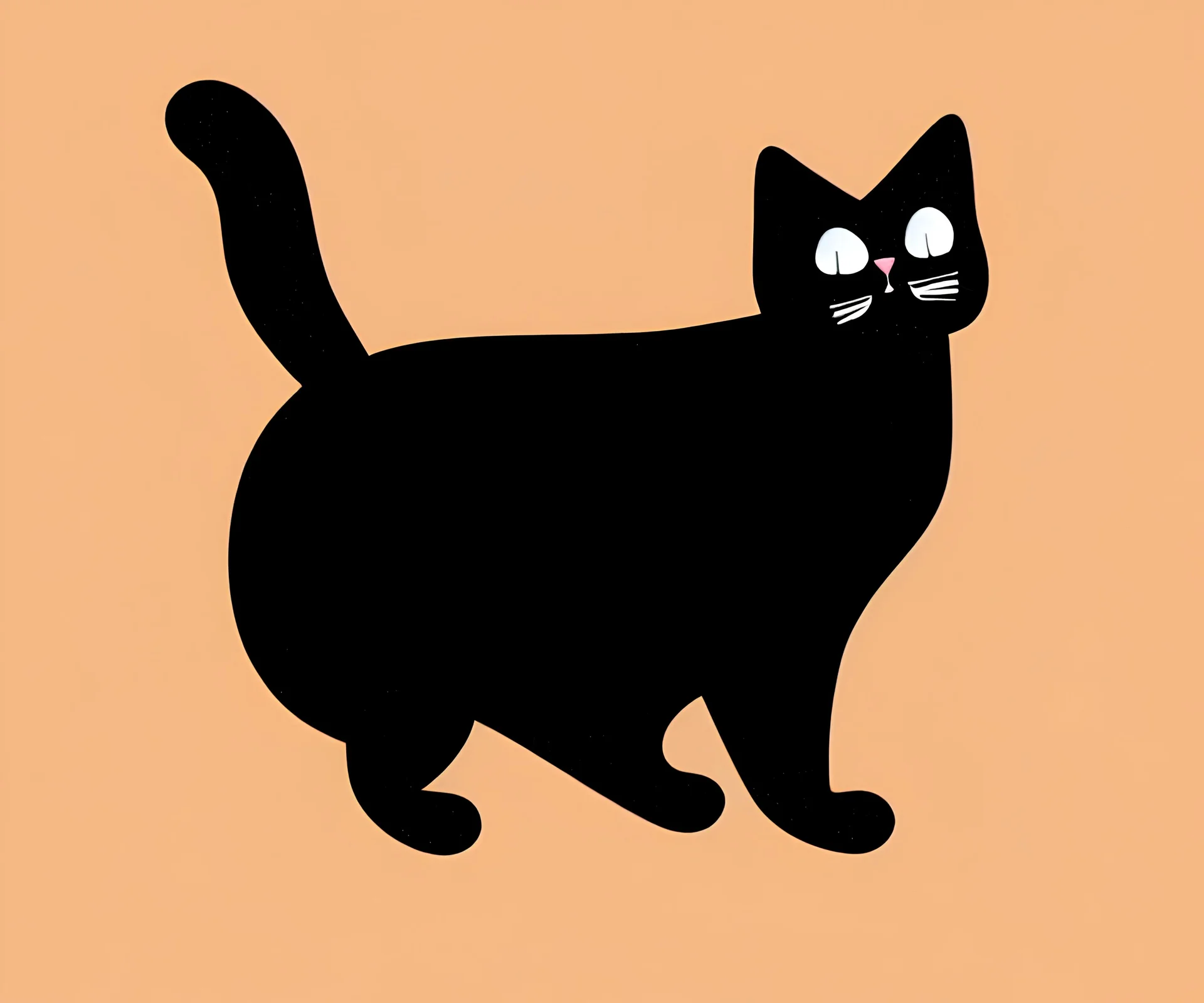 cute cat illustration isolated