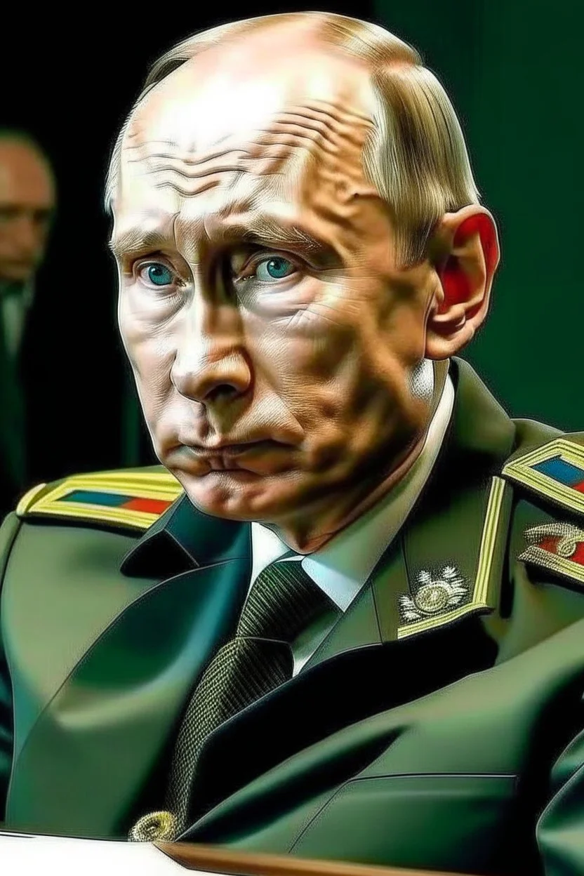 the look on putins face when realizes he has lost the war