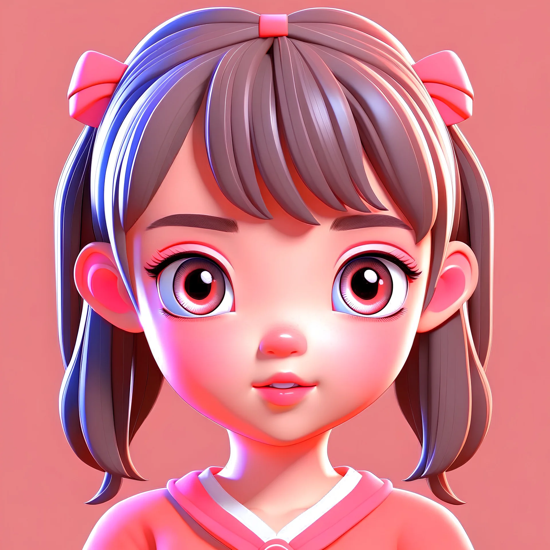 cute girl 3D