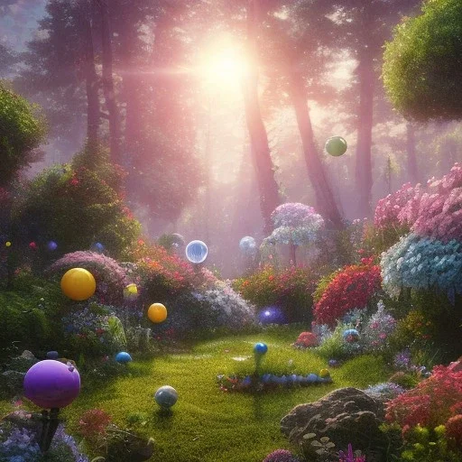 pixar style, volumetric summer garden environment and background, realistic painting of debris ufo, looking excited, volumetric lighting, dramatic lighting, detailed digital painting, extreme dense and fine fur, anime, ornate, colour-washed colors, elegant, small minutiae, tiny features, particulars, centered, smooth, sharp focus, renderman gofur render, 8k, uhd, detailed eyes, realistic shaded volumetric lighting, sunlight caustics, backlight, centered camera view