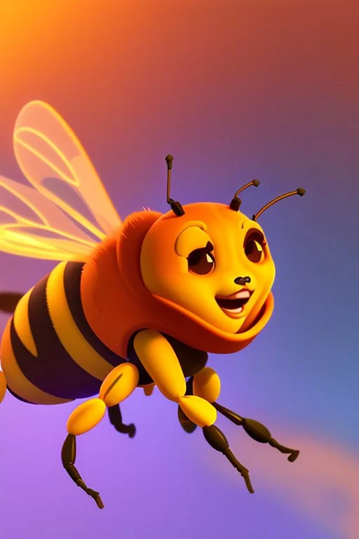 Bee pfp in style of a good animation movie