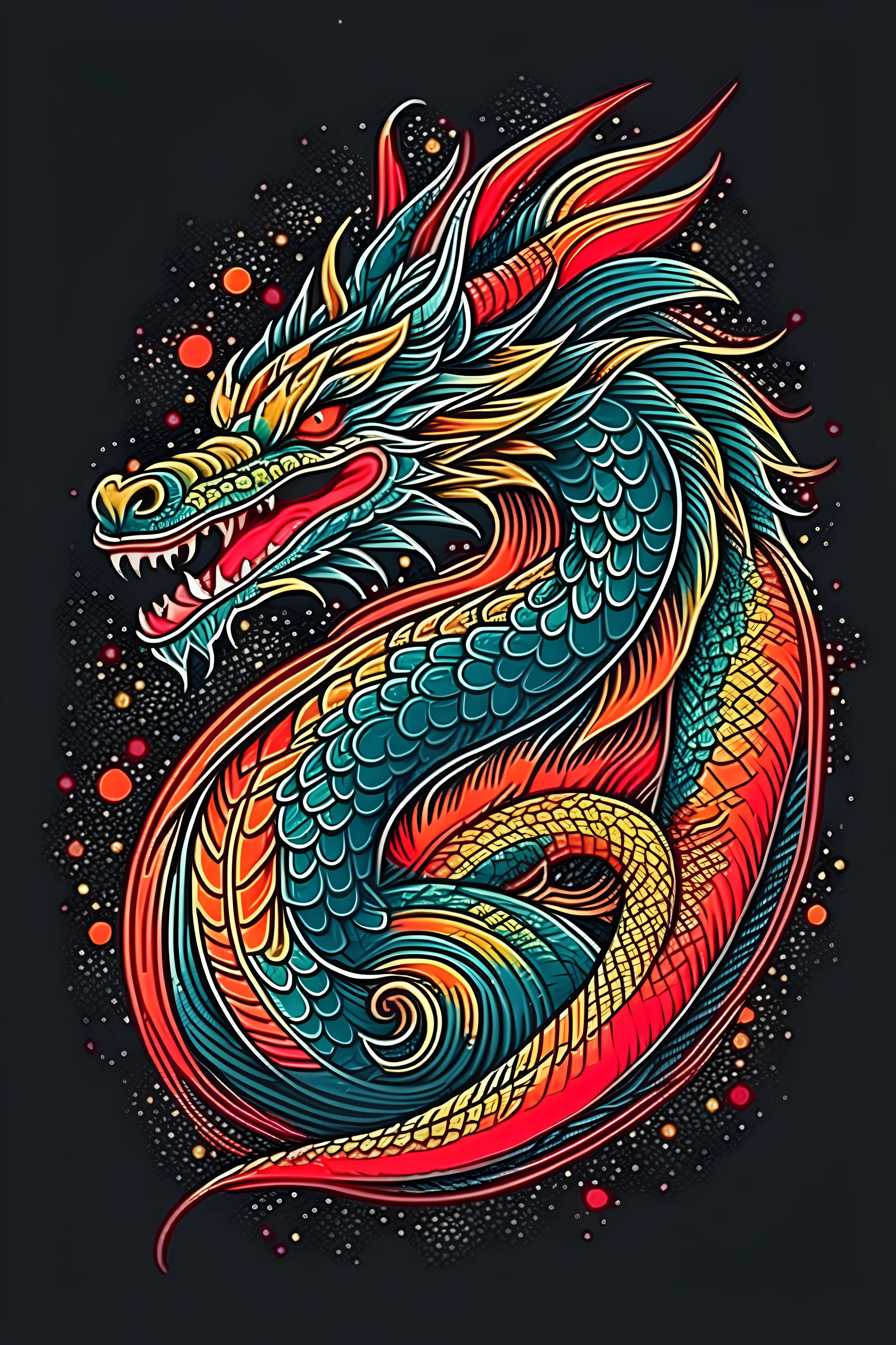 Design dragon t-shirt