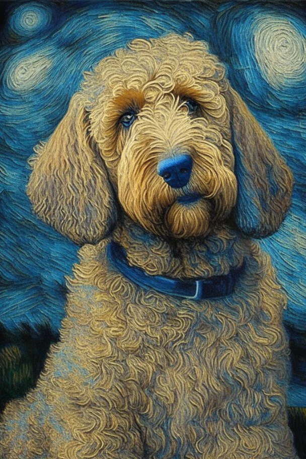 labradoodle by van gogh