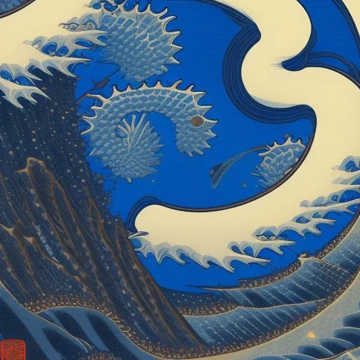  brand logo, Ukiyo-e japanese art