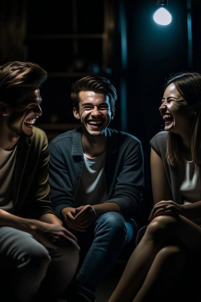 Epic cinematic shot gece oturmuş gülüşecek birbirleri işe sohbet eden kısa saçlı kızlar maç 2