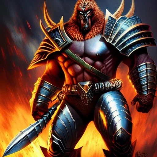 ultra detailed fullbody portrait of Doomsday, intense stare ,wearing metal armor, extremely detailed digital painting, intrincate, extremely detailed face, in the style of Ohrai Noriyoshi and robert e howard and pablo oliveira and ARTGERM and Ken Kelley and Keith Parkinson,mystical colors,perfectly centered image, perfect composition, rim light, beautiful lighting,8k, stunning scene, raytracing